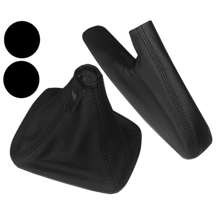Soufflet Levier De Vitesse Et Frein à Main Noir Pour Renault Laguna 2 2001-2005 - AERZETIX 35DG0092R0092R - 4