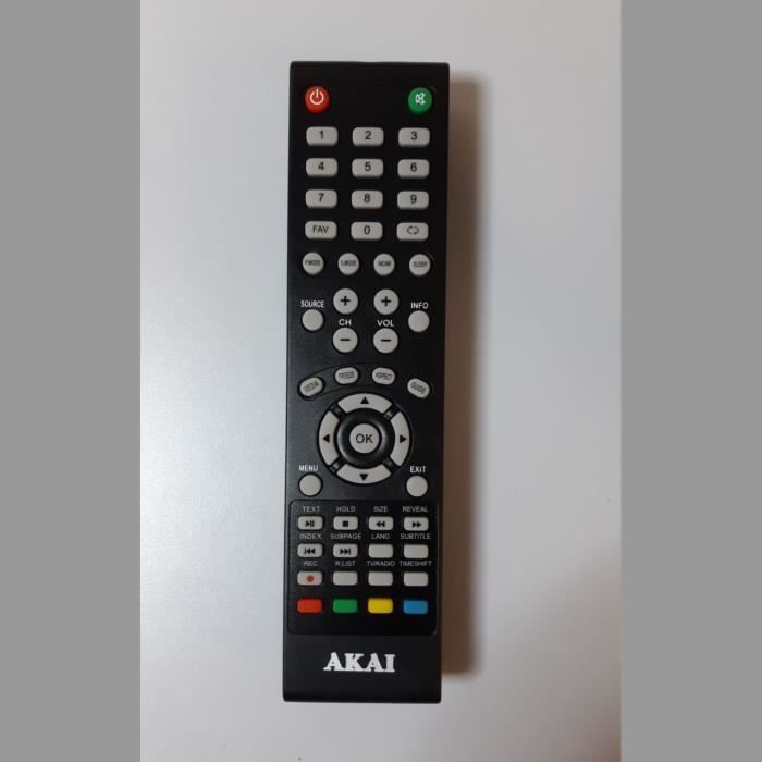Akai. Télécommande d'origine pour télévision AKAI ATE48B4544K. Neuve. Livré sans piles.