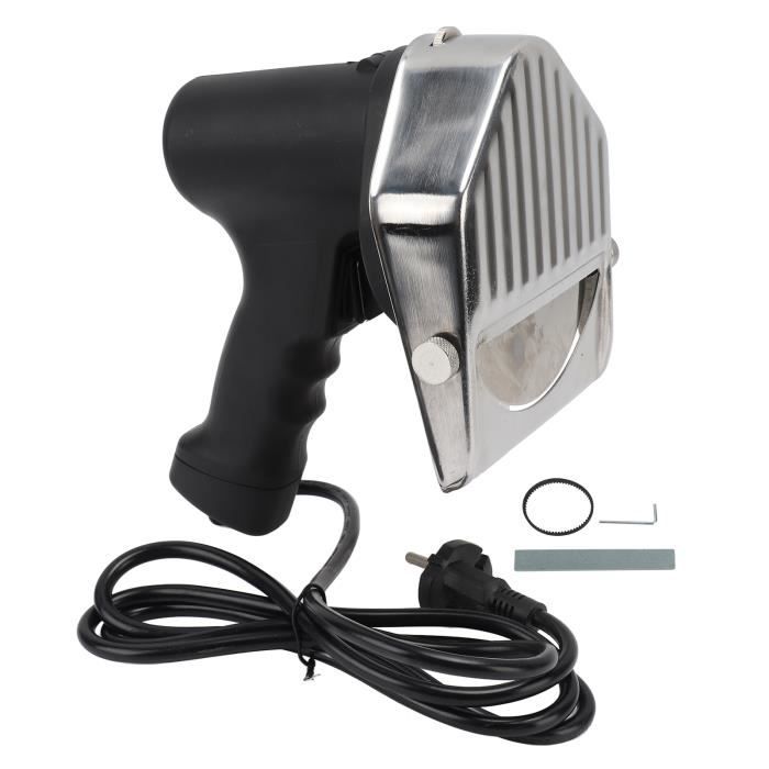 OHaGin Tondeuse électrique Kebab, coupe-kebab et gyroscope, couteau de cuisine avec 2 lames, tondeuse à viande, processeurs alimentaires, noir
