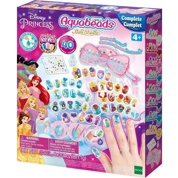 Aquabeads - Nail Studio Princesses Disney - Ongles qui collent avec de l'eau