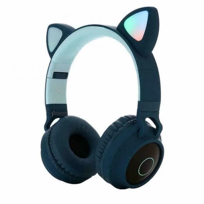 Casque Gamer Oreille Chat Bleu Cdiscount Casque Gamer Oreille Chat Bleu Cdiscount