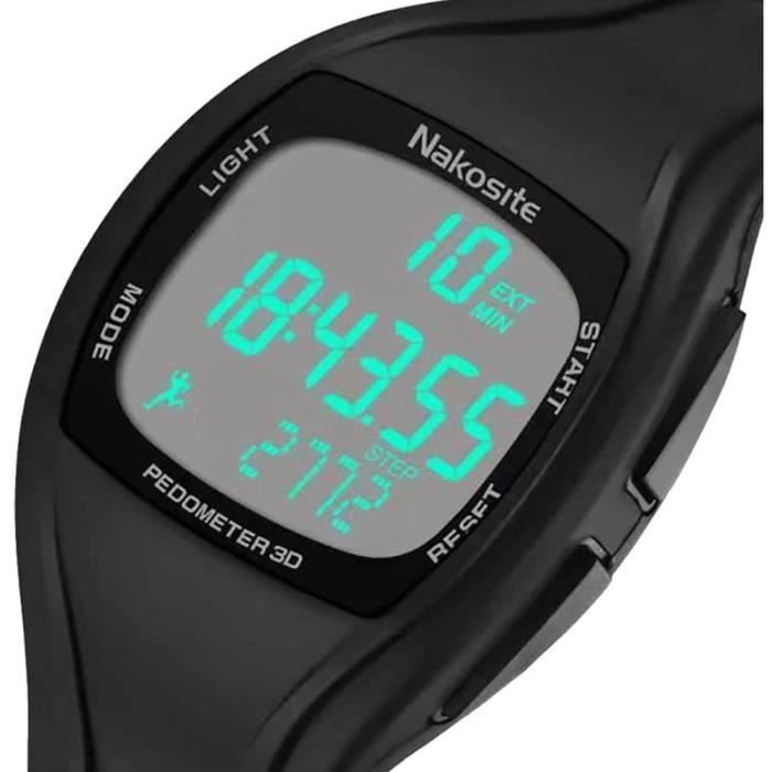 PEDWA2433 Montre Non Connectée Podometre Marche Smartwatch Bracelet Compteur de Pas Précis pour
