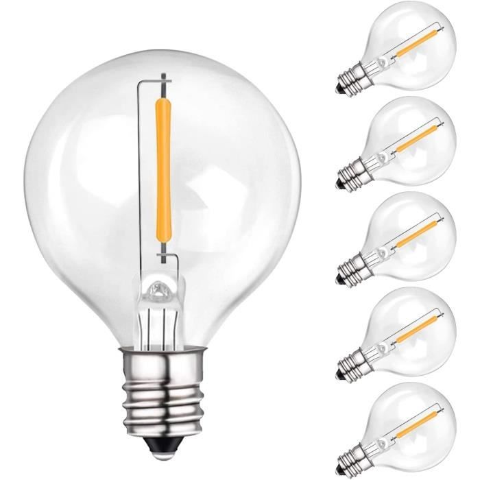 Ampoule LED douille E12, ampoules de rechange Brimax G40, pack de