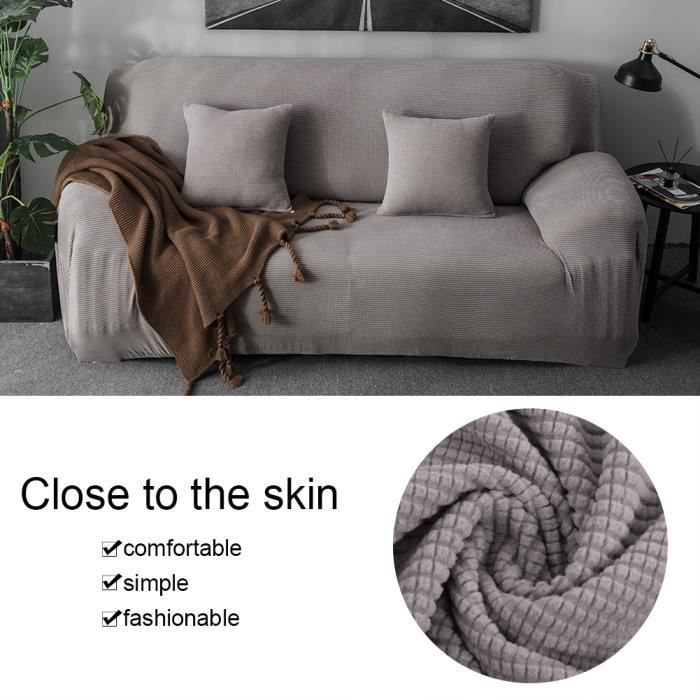 Housse De Coussin De Canapé De Siège Extensible 3-4 Places-D'Angle 60