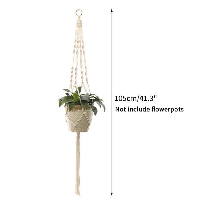 Cintres pour pots en macramé faciles à fabriquer vintage 1974 - Craft