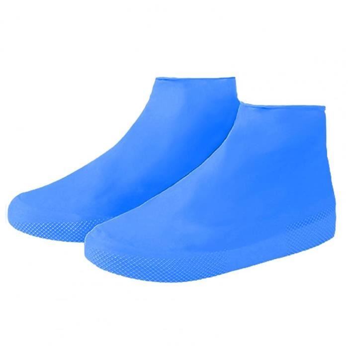 Bleu S 24x12cm - Couvre-chaussures imperméables en silicone, 5 couleurs,  Bottes de pluie d'extérieur, Poche e - Cdiscount