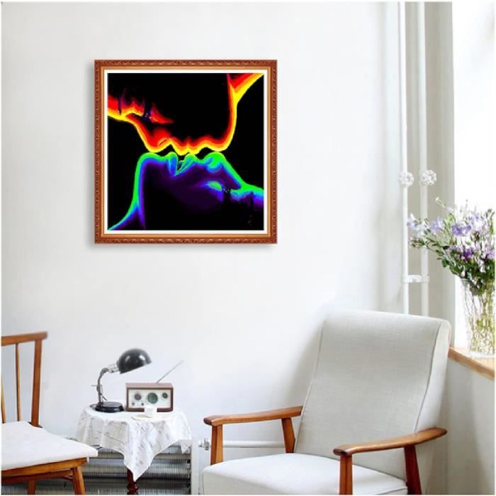 Kit Peinture Diamant 5D - Toile Papillon 25x35 Cm | Doré Et Violet | DIY Déco Intérieure | UPIINS