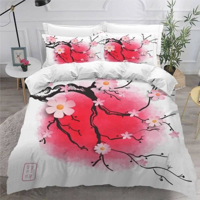 Housse De Couette 220X240 Blanc Parure De Lit 220 X 240 Adulte 2