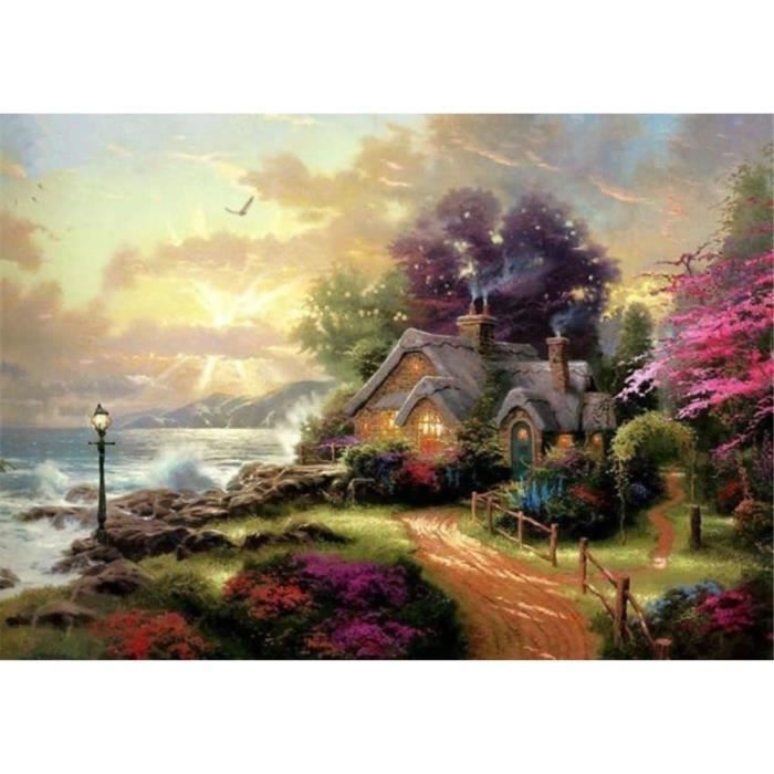 EOBROMD Paint by Numbers Adult Kit for Beginner Landscape Mountain, DIY Kits Crafts peinture a numero adulte, Paint by Numbers for Home Decor Gift 40x50cm(Without Frame EOBROMD Paint by Numbers Adult Kit for Beginner Landscape Mountain, DIY Kits Crafts peinture a numero adulte, Paint by Numbers for Home Decor Gift 40x50cm(Without Frame