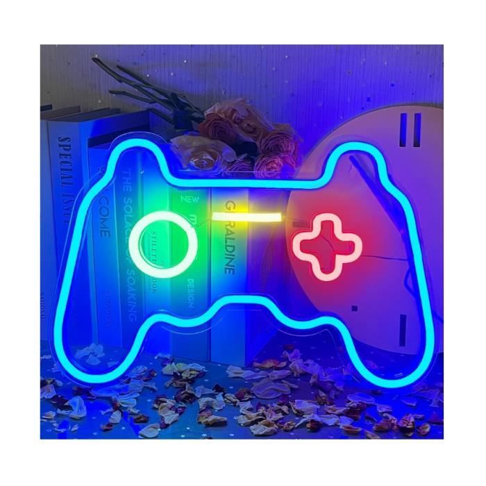 Néon LED Manette De Jeu - Enseigne Lumineuse Gamer RGB Pour Chambre Ou Salle De Jeux