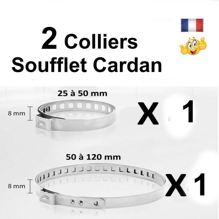 2 X Collier Soufflet Cardan, Colliers de Fixation pour Soufflet de cardan