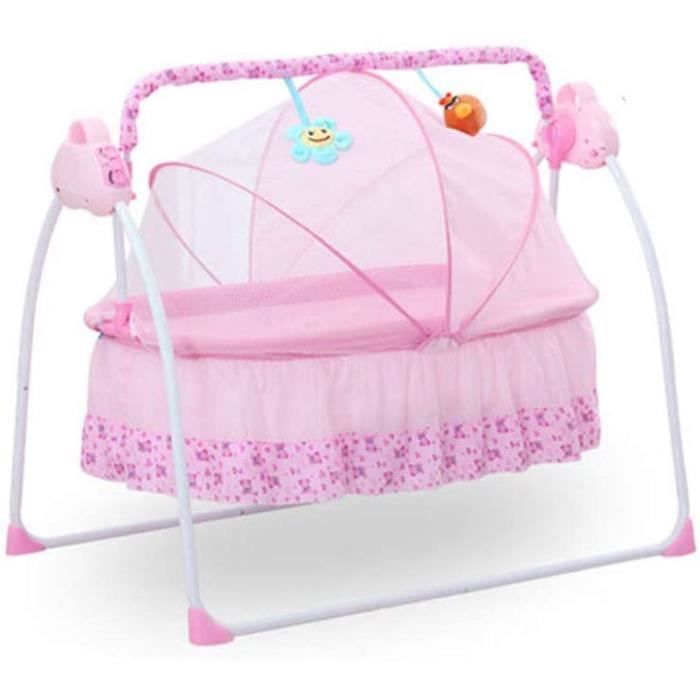 Berceau Electrique Balancoire Automatique Pour Bebe Avec Bascule Et Berceau Electrique Rose Cdiscount Puericulture Eveil Bebe