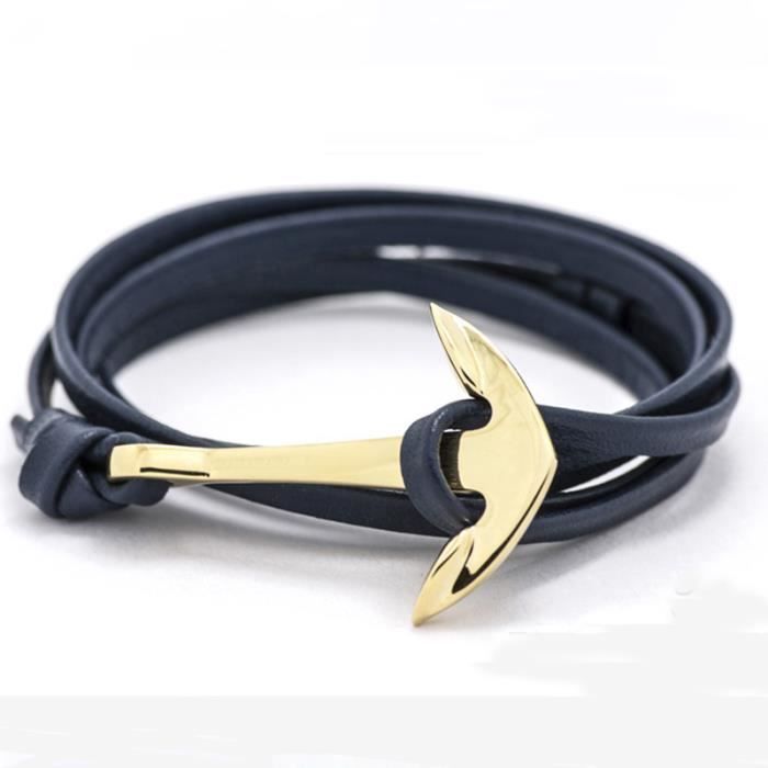 Bracelet Ancre Marine Anchor Homme Femme Mixte Cordon Réglable Tendance2017
