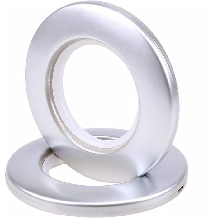 Hotop Lot De 30 Anneaux De Rideaux En Métal Et 30 Crochets De