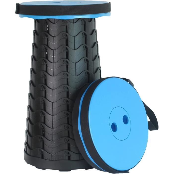 Tabouret Pliant Portable - Tabouret Pliant Portable - Charge maximale 220 kg - Hauteur réglable à 9 Vitesses