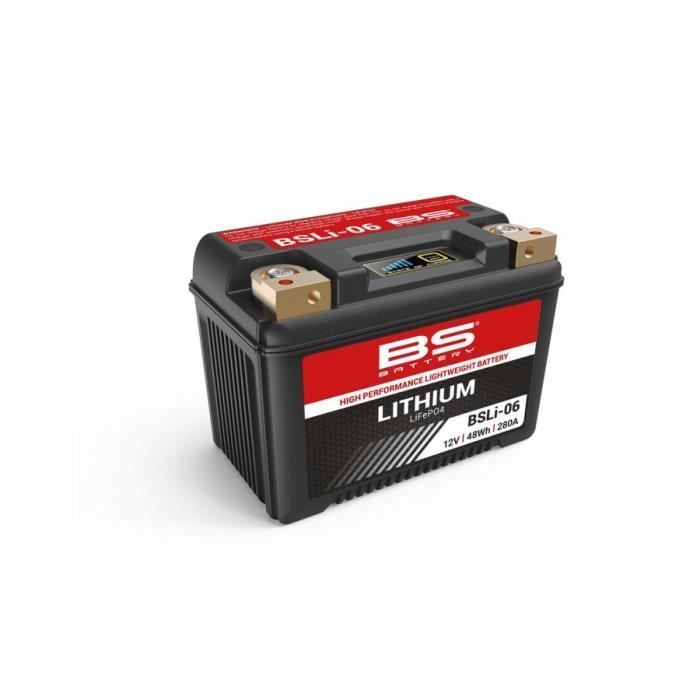 Batterie Lithium BS Battery pour moto BSLi-06 / 12V 48Wh - Cdiscount Auto