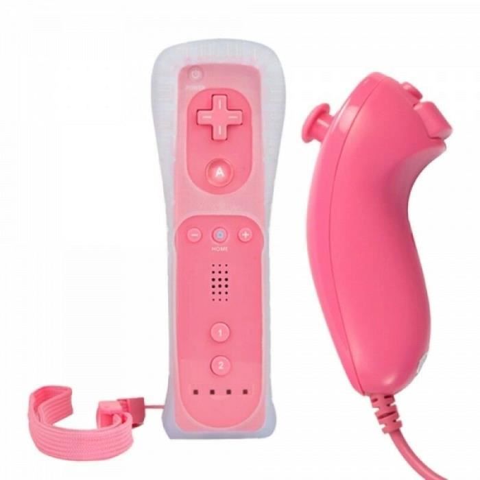 2in1 Manette avec Motion Plus et Nunchuk avec Etui pour Nintendo Wii