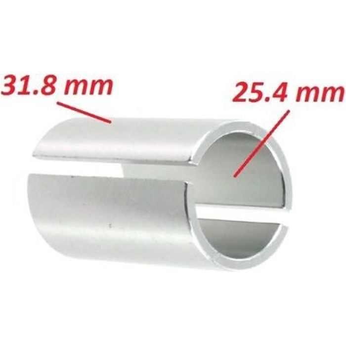 Bague Ajustement Cintre 25.4MM A 31.8MM Adaptateur DE Potence Velo ENTRETOISE REDUCTEUR Plongeur 1\