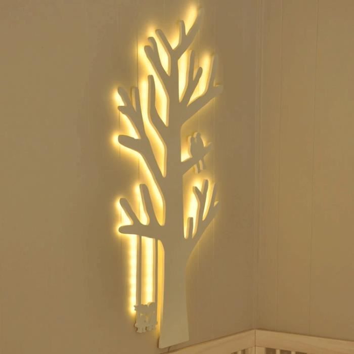 Veilleuse Murale Decorative En Bois Arbre The Wunders Cdiscount Puericulture Eveil Bebe