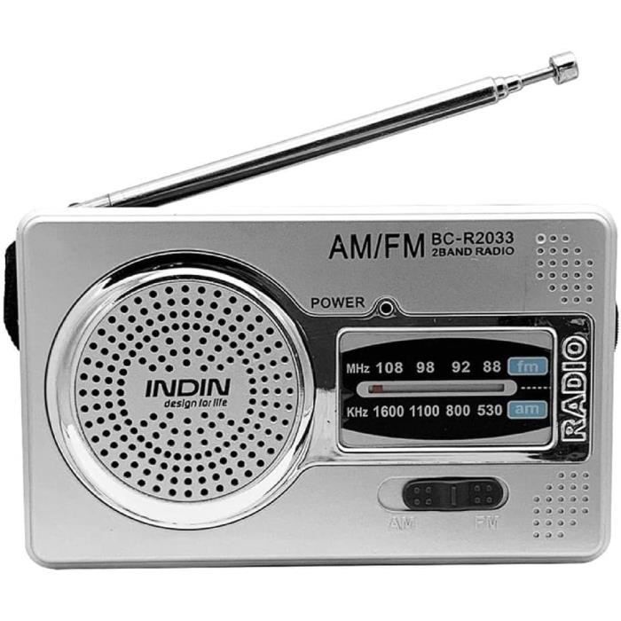 Portable Am Fm Radio Handheld 2 Bande MiniRadio Player Batterie