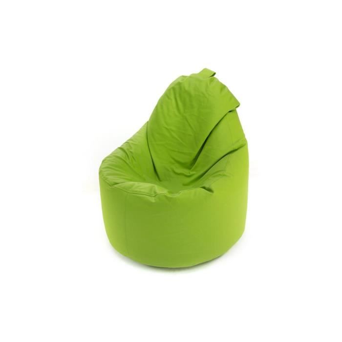 fauteuil yoko fr cuir écologique vert