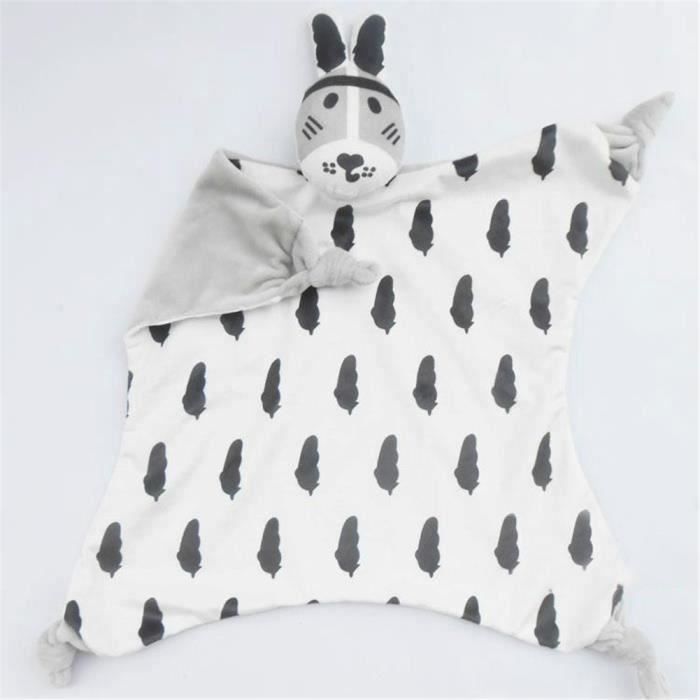 Doudou Jouet Bebe Peluche Premier Age Le Lapin En Noir Et Blanc B Cdiscount Pret A Porter