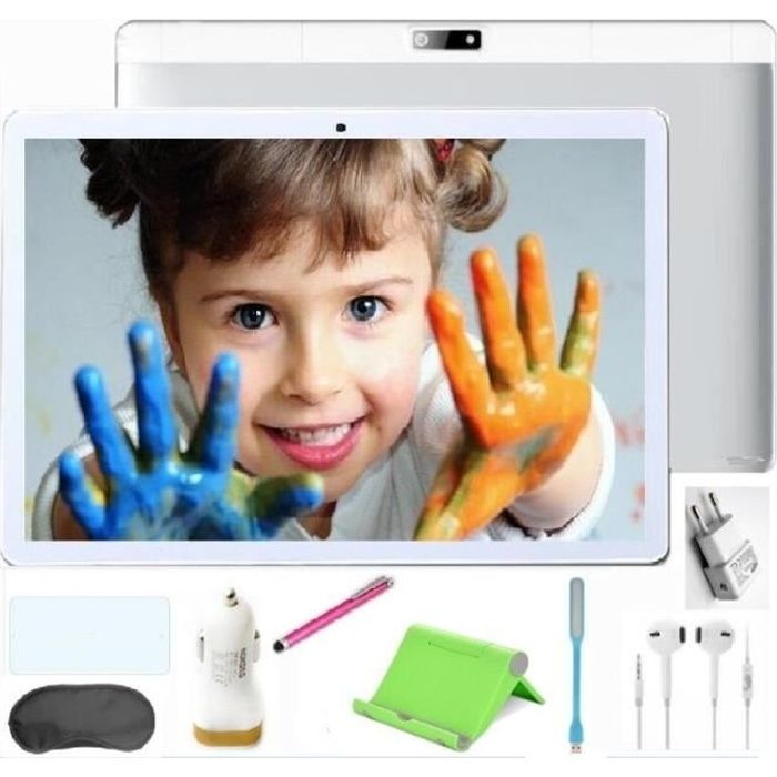 Tablette Tactile HD 10.1'' - TEENO - Double SIM - Double caméras - Blanc - 16 Go - Android - 1 Go RAM