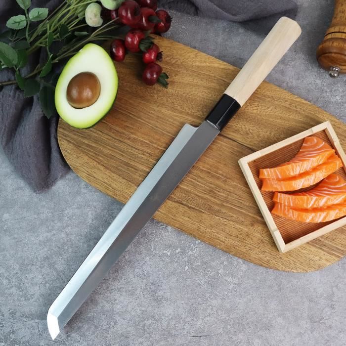Couteau un - Couteau À Fileter Le Poisson Japonais, Sashimi Pour Sushi Au  Saumon, Couteau De Chef De Pêche En - Cdiscount Maison