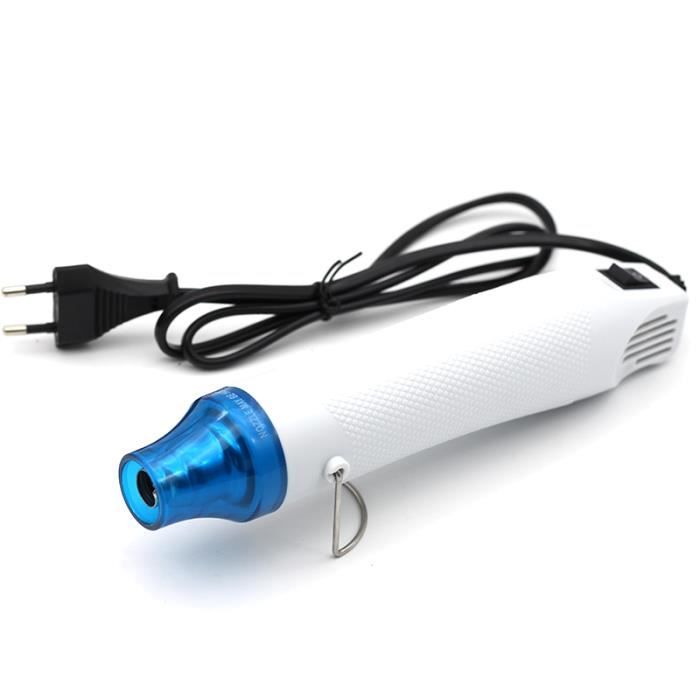 Pistolet à Air Chaud GS Mini 300W 220V - Outil Chaleur Rétractable Plastique Avec Support