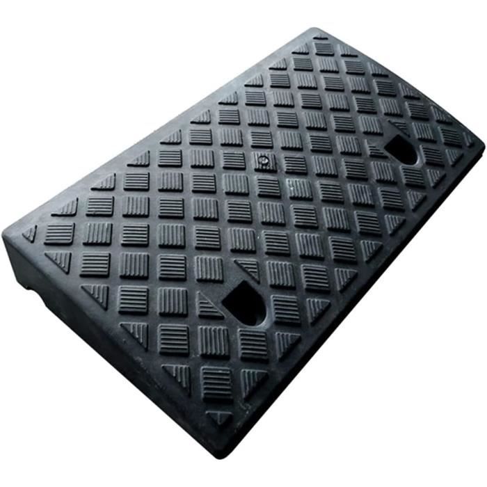 Lot De 2 Rampes De Trottoir En Granulés De Caoutchouc Fabriquées En Allemagne - 500 X 250 X 45