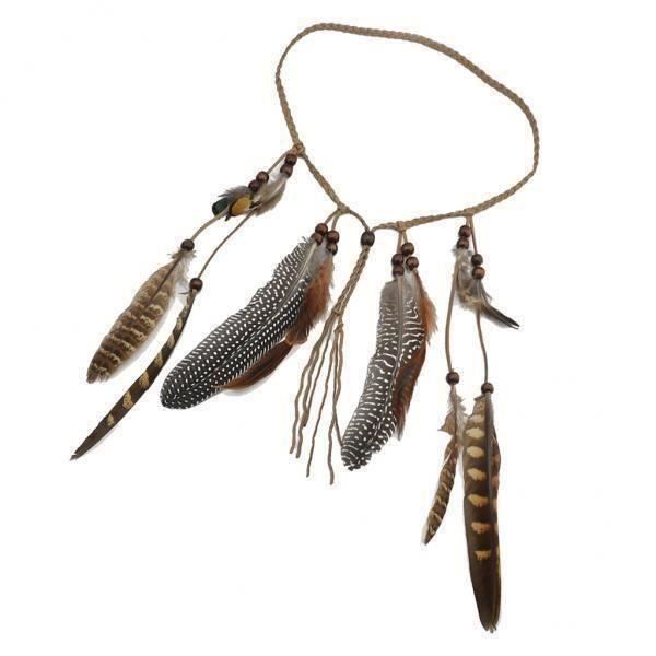 Bandeau Indien 6 Plumes - accessoires