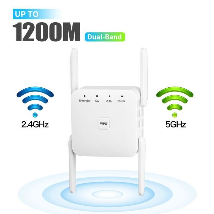Répéteur Wi Fi sans fil 5Ghz 1200Mbps 24 Ghz routeur 80211AC amplificateur de Signal longue