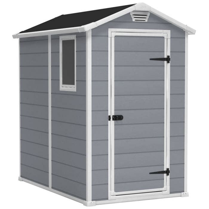 Abri de jardin 25 m² KETER Manor 46S 192 x 130 x 198 cm - Abri résistant aux intempéries Gris