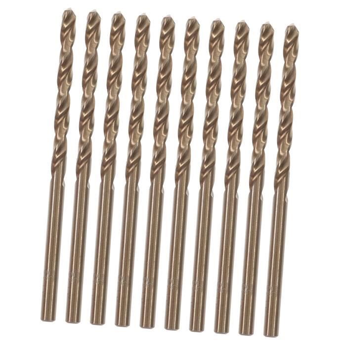 Jeu De 8 Forets HSS Extra-longs 200 Mm | Diamètres 4 à 10 Mm | Pour Métal, Bois, Plastique