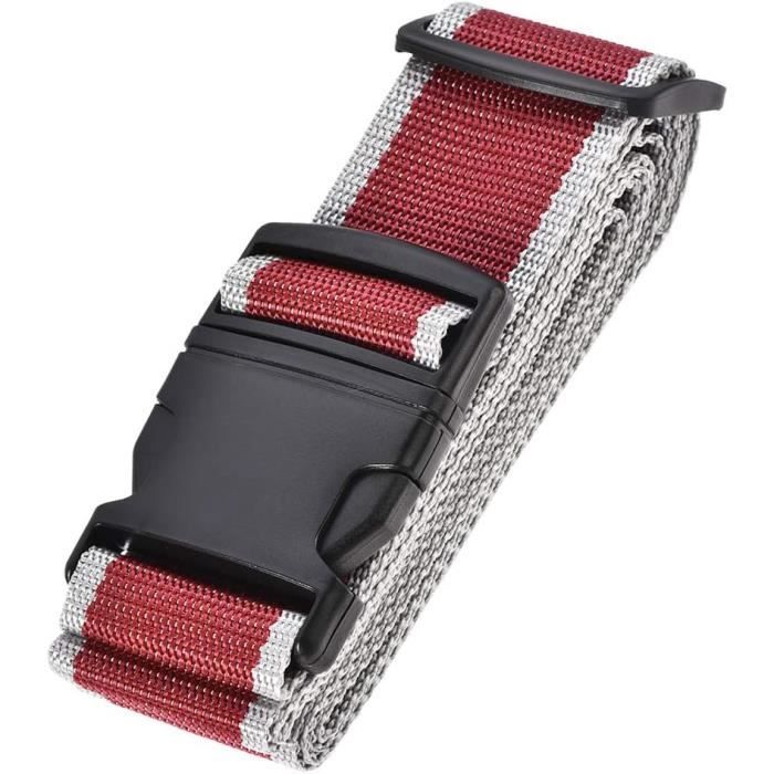 2 Sangle Valise Avec Boucle 2 étiquette De Bagage, Croisé