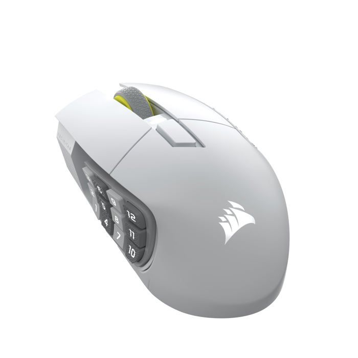 CORSAIR SCIMITAR ELITE WIRELESS SE MMO Souris de Jeu – 33 000 DPI 16 Boutons Programmables Adjustable Key Slider™ Elgato Virtual