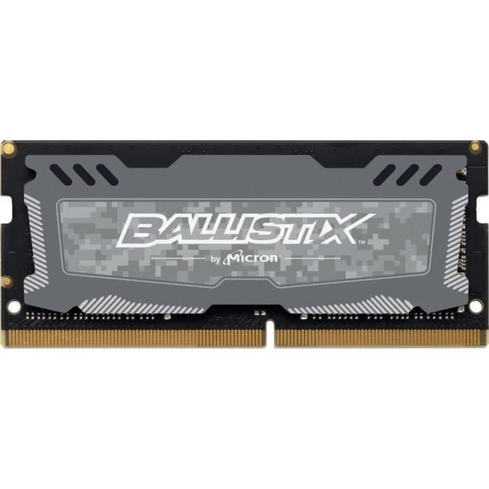 Top achat Memoire PC BALLISTIX Mémoire PC Sport LT Gris - DDR4 - 16GB - 2400 MHz - SODIMM pas cher Top achat Memoire PC BALLISTIX Mémoire PC Sport LT Gris - DDR4 - 16GB - 2400 MHz - SODIMM pas cher