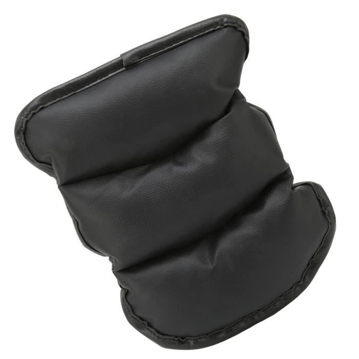 Protège-accoudoir De Console Centrale Voiture - Avec Boîte à Mouchoirs Intégrée - Noir Cuir Synthétique 32x17cm