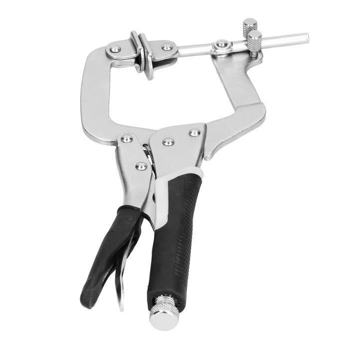 Pince-étau C Nuzamas 450mm Avec Patins Pivotants En Acier - Ouverture Max 22,9 Cm, Idéale Pour Soudure Et Travaux Lourds