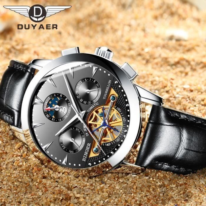 Suisse BINGER Montres Hommes Marque de luxe Tourbillon saphir
