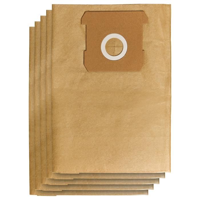 Einhell 5 Sacs de rechange pour aspirateur 12 litres compatible avec les aspirateurs eau et poussière de 12 litres