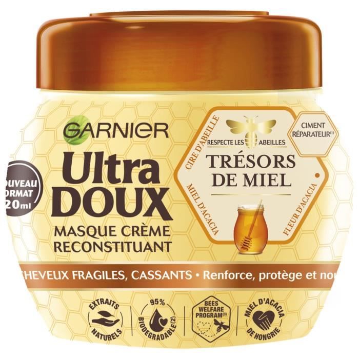 Garnier Ultra Doux Masque Protecteur tresors de miel 320ml - Cdiscount Au  quotidien