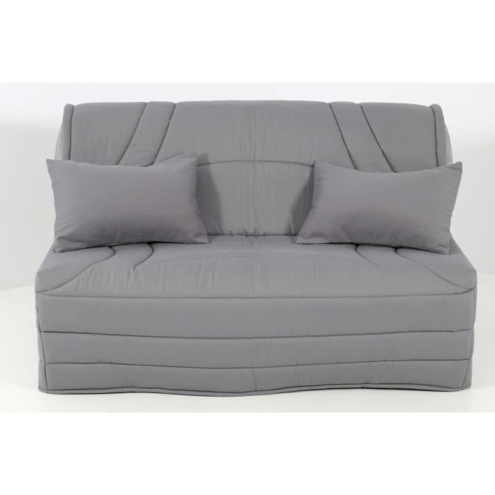 Housse BZ 140x190 matelassée GRIS ACIER - Cdiscount Maison