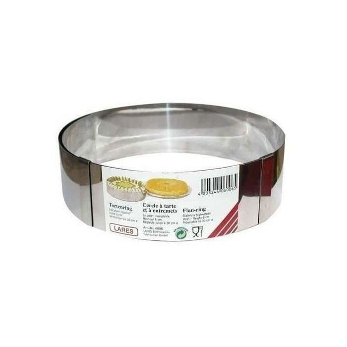 BEKA Cercle à tartes et à entremets hauteur 6cm gris