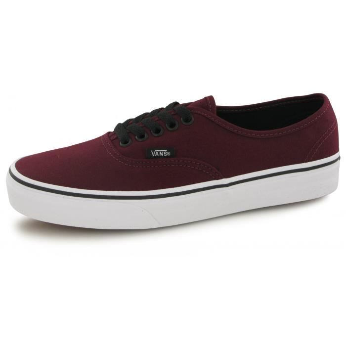 vans authentic bordeaux homme