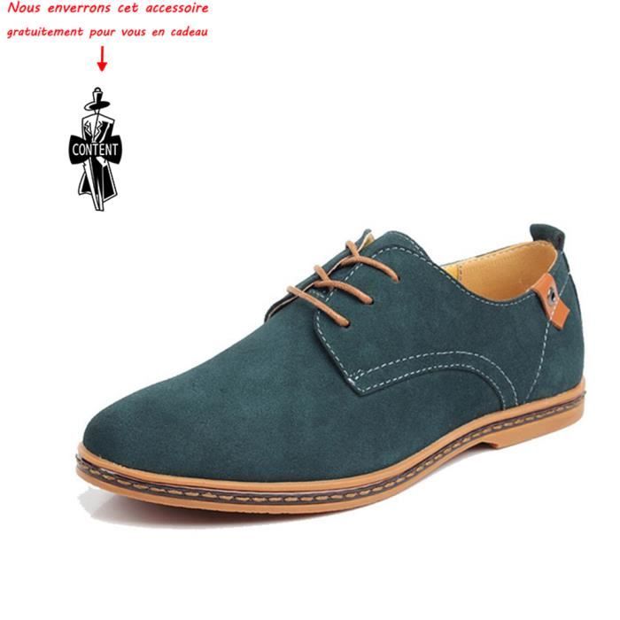 Chaussures de ville homme Marque Luxe cuir Pour Homme Suede DERBY VêTement  Masculin Vert - Cdiscount Chaussures