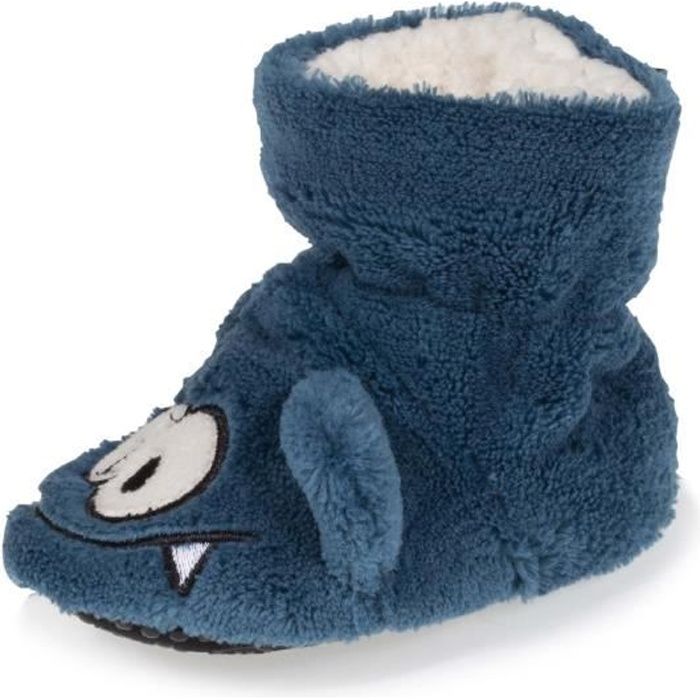 Isotoner Chaussons Bleu Bebe Garcon Bleu Cdiscount Chaussures