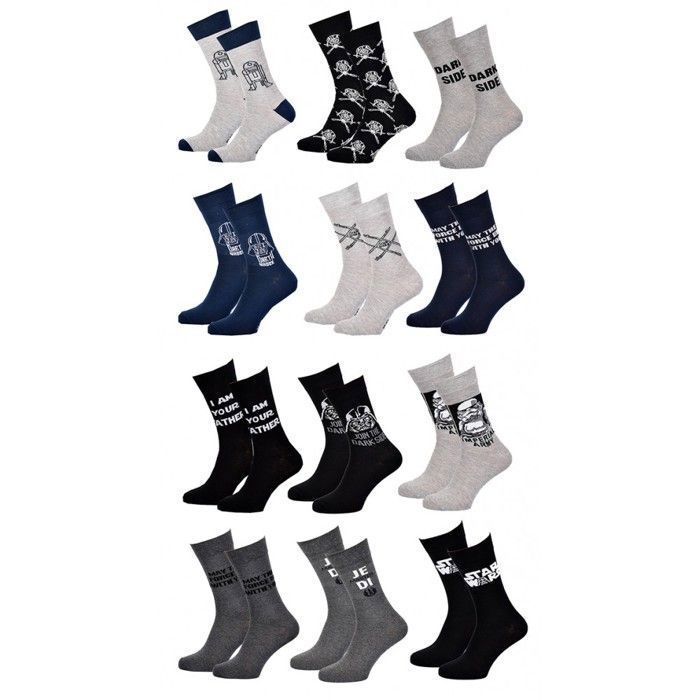 Chaussettes HOMME Licence PACK DE 12 PAIRES SURPRISE Pack 12 MOI MOCHE