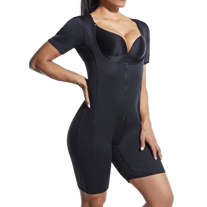 Combinaison de Sudation Femme en Néoprène - Sauna, Fitness, Minceur - Noir