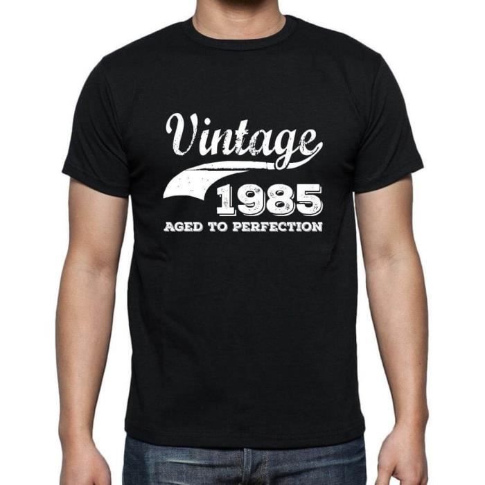Vintage 1980 Birthday Shirt For Men - 'Aged Perfection' 45th Birthday Gift Tee - View #4